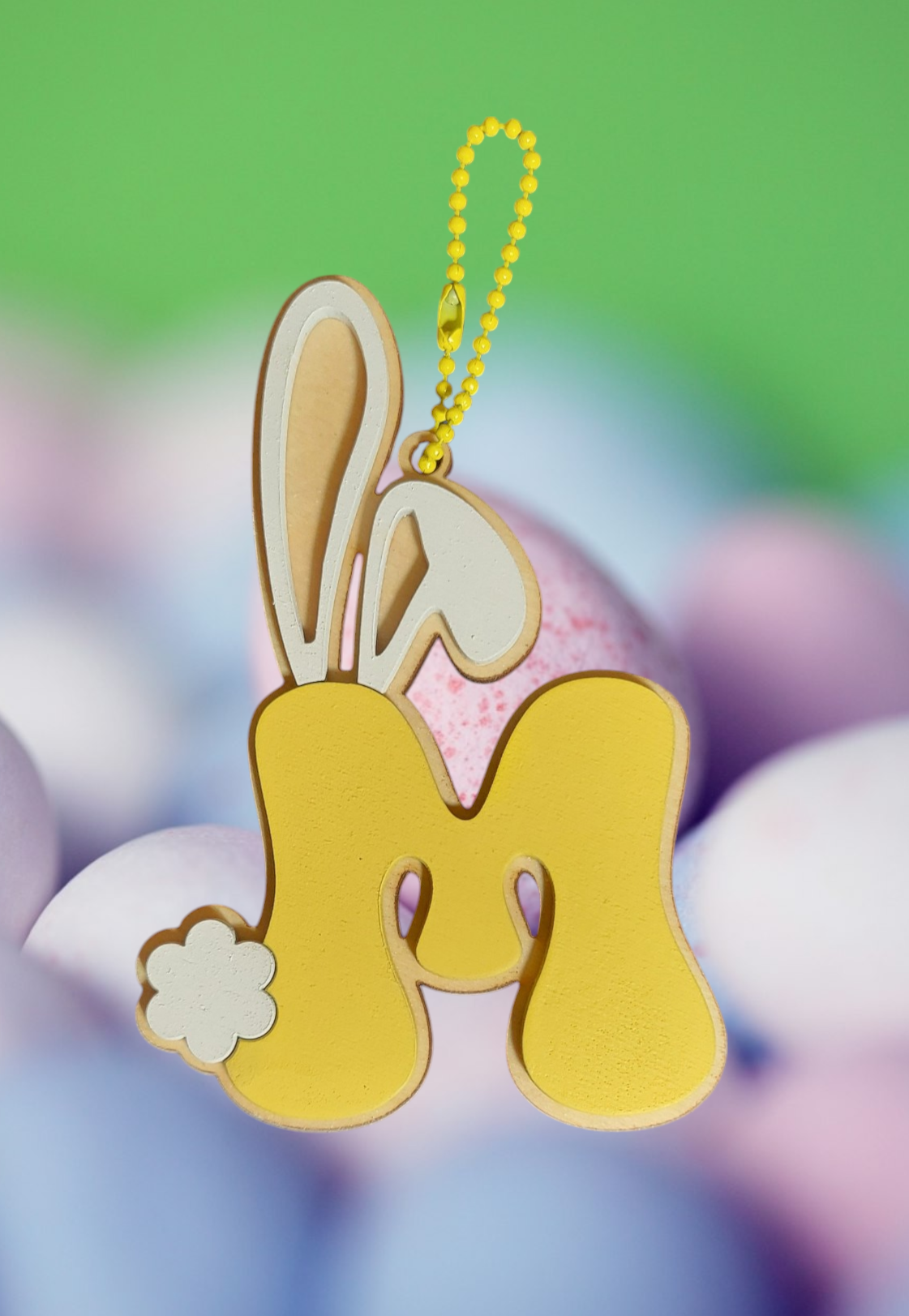 Easter Basket Initial Tag - Letters K - O