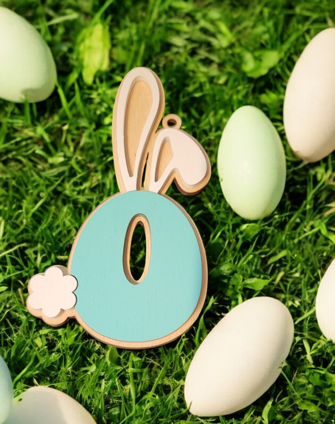 Easter Basket Initial Tag - Letters K - O