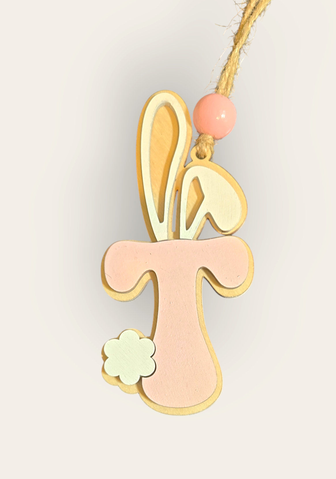 Easter Basket Initial Tag - Letters P - T