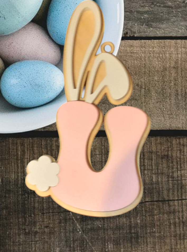 Easter Basket Initial Tag - Letters U - Z