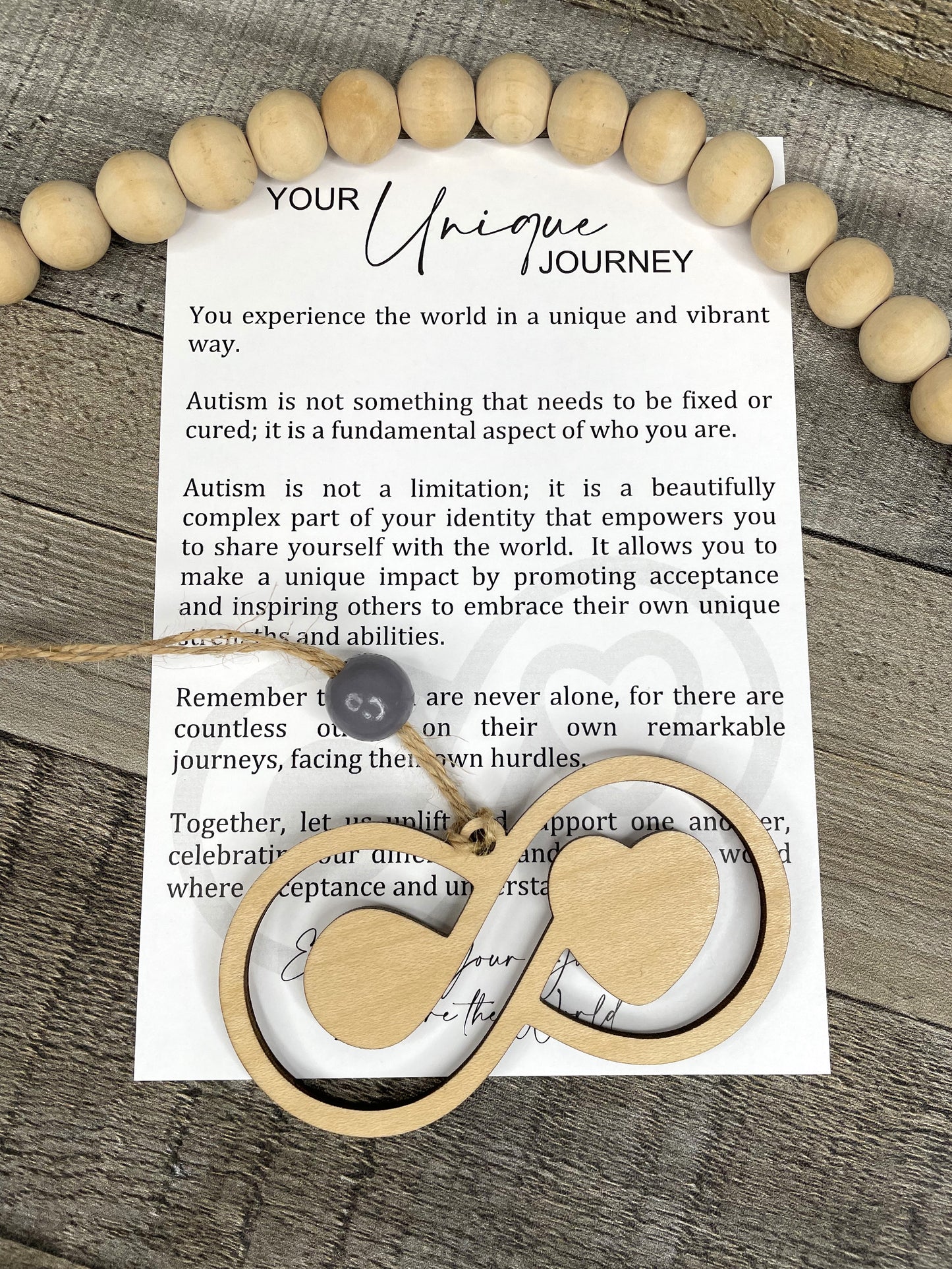 Story Ornament - Autism - Your Unique Journey